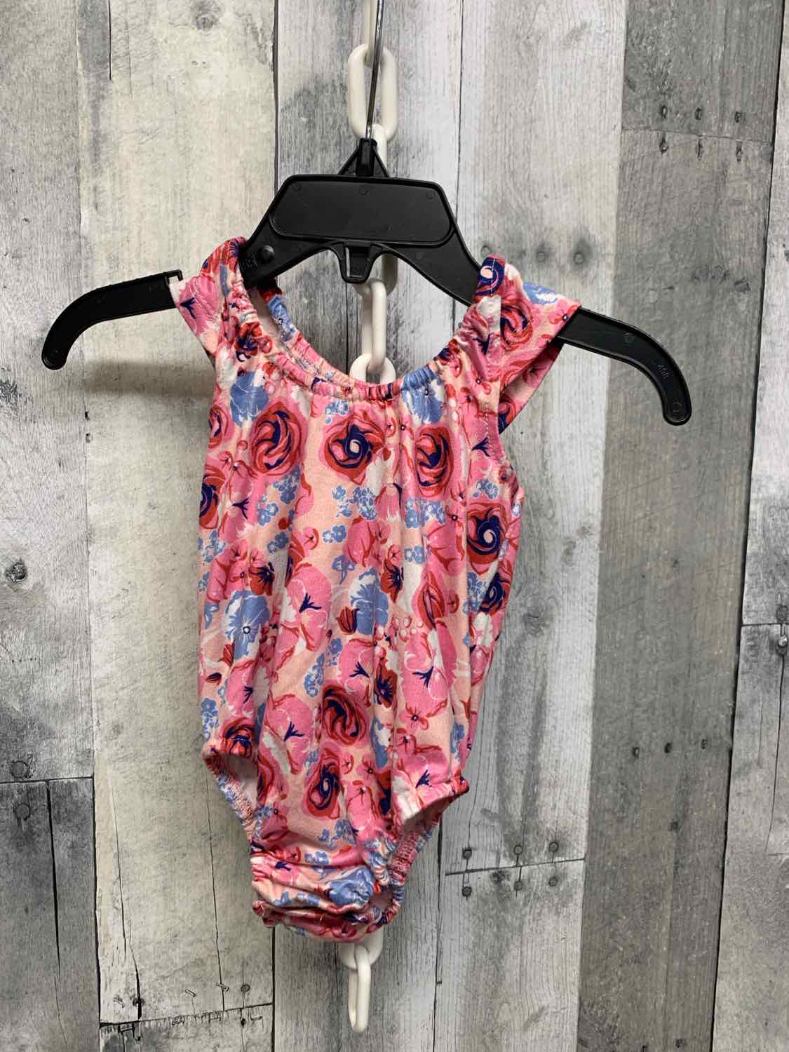 Size 3-6 Months Pink Print Bailey's Blossoms Romper