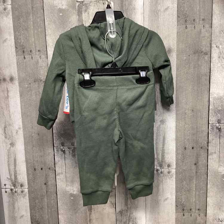 Size 9 Months Green/Gray Carter's Shirt/Pants