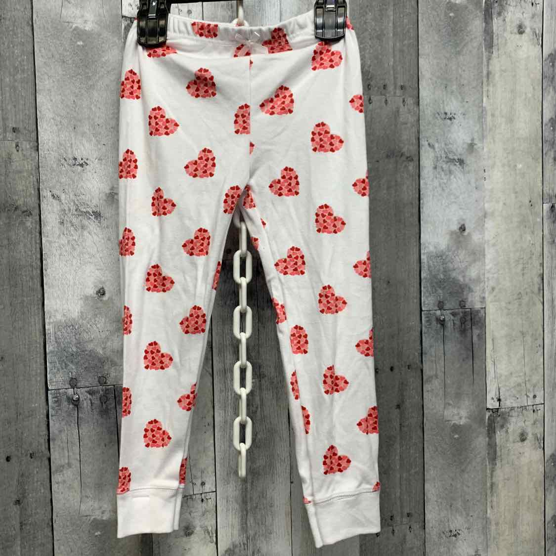 Size 5T White/Pink B Brand Leggings