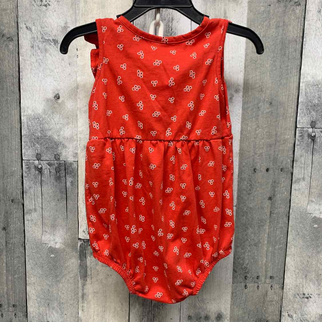 Size 24 Months Red Print Okie Dokie Romper