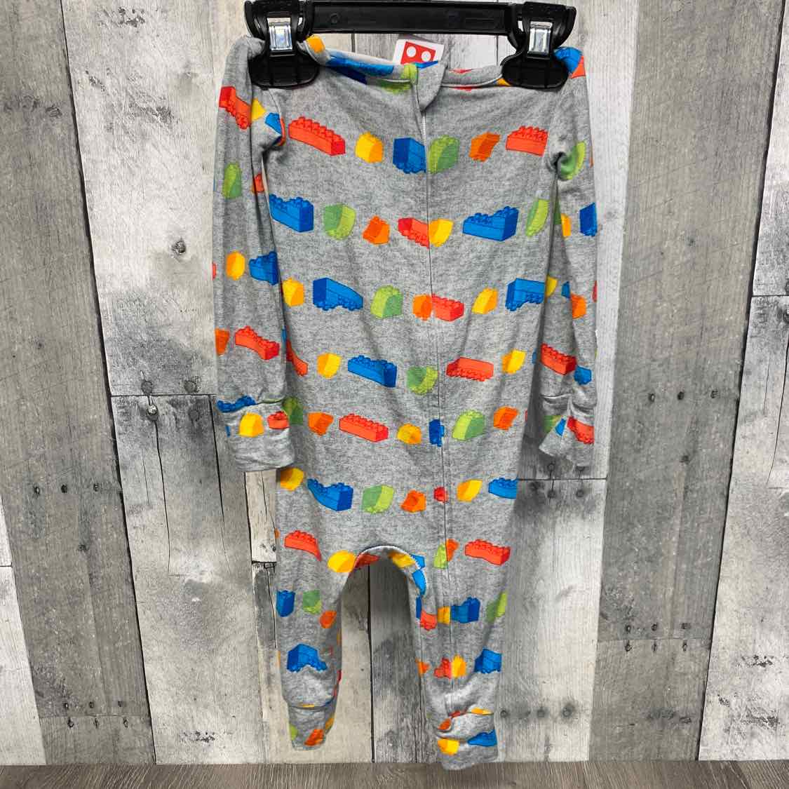 Size 12 Months Gray Print Lego Footy PJs