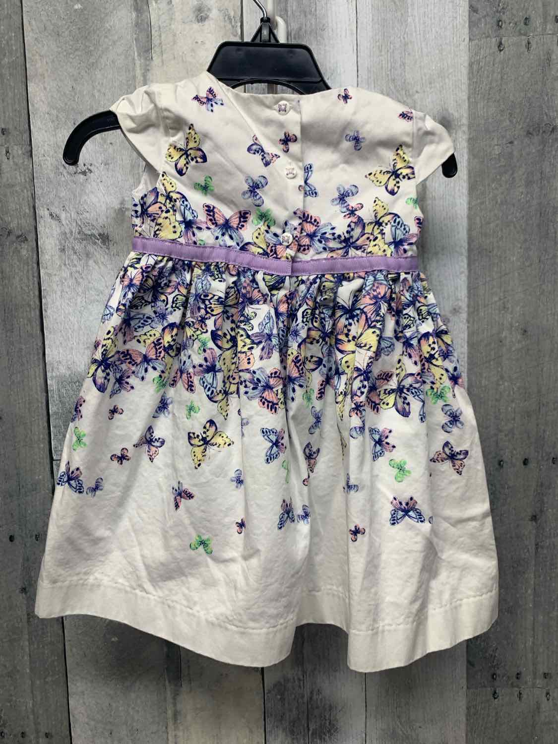 Size 12 Months White/Purple B Brand Dress
