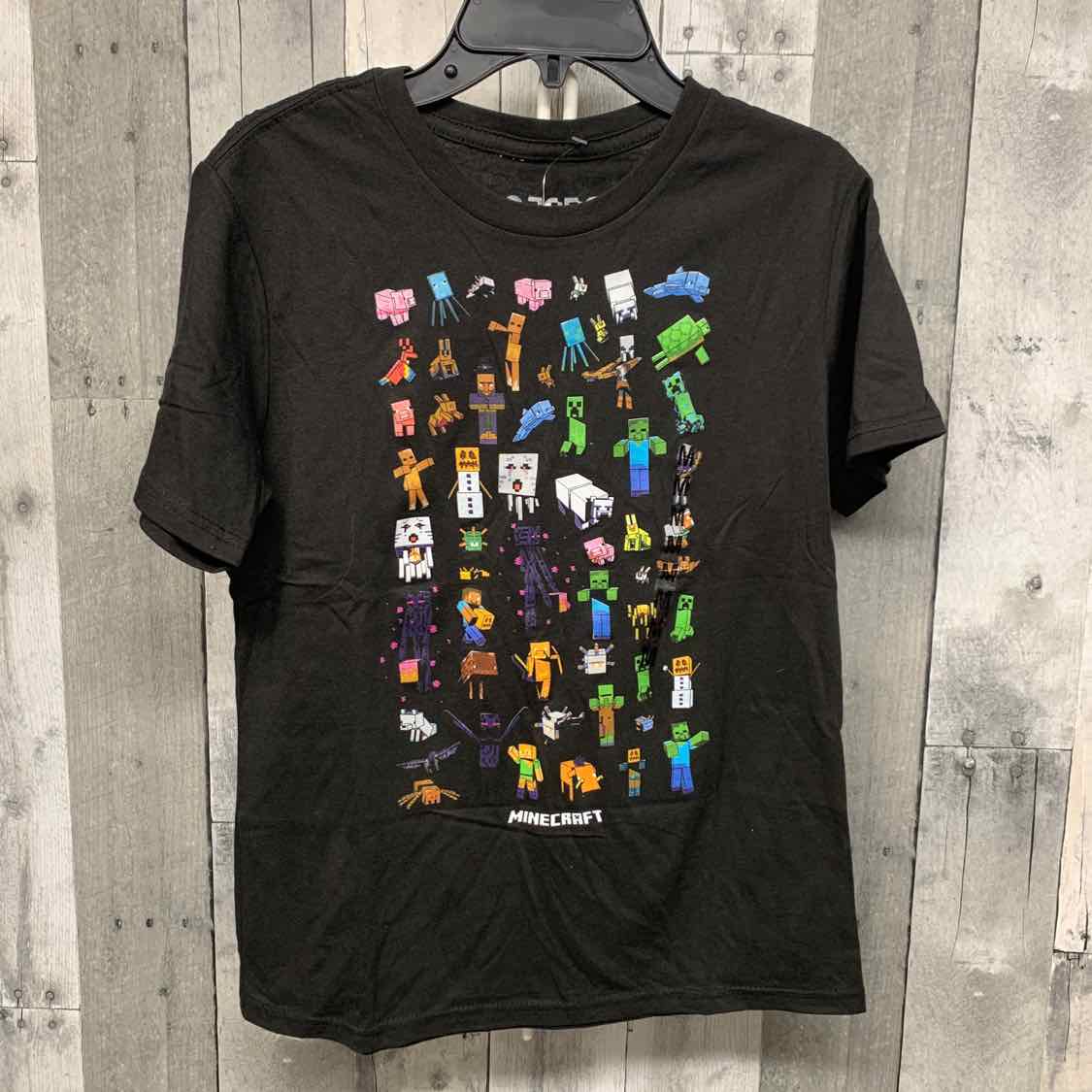 Size Medium Black Graphic Minecraft T Shirt