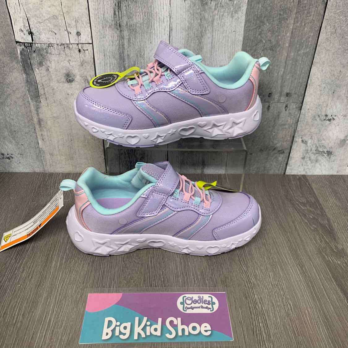 Size 3 Purple/Blue Athletic Works Sneakers
