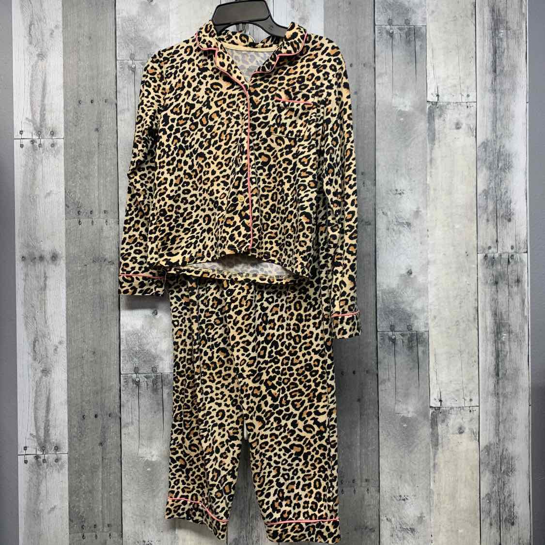 Size 7/8 Tan Animal Print B Brand 2pc PJs