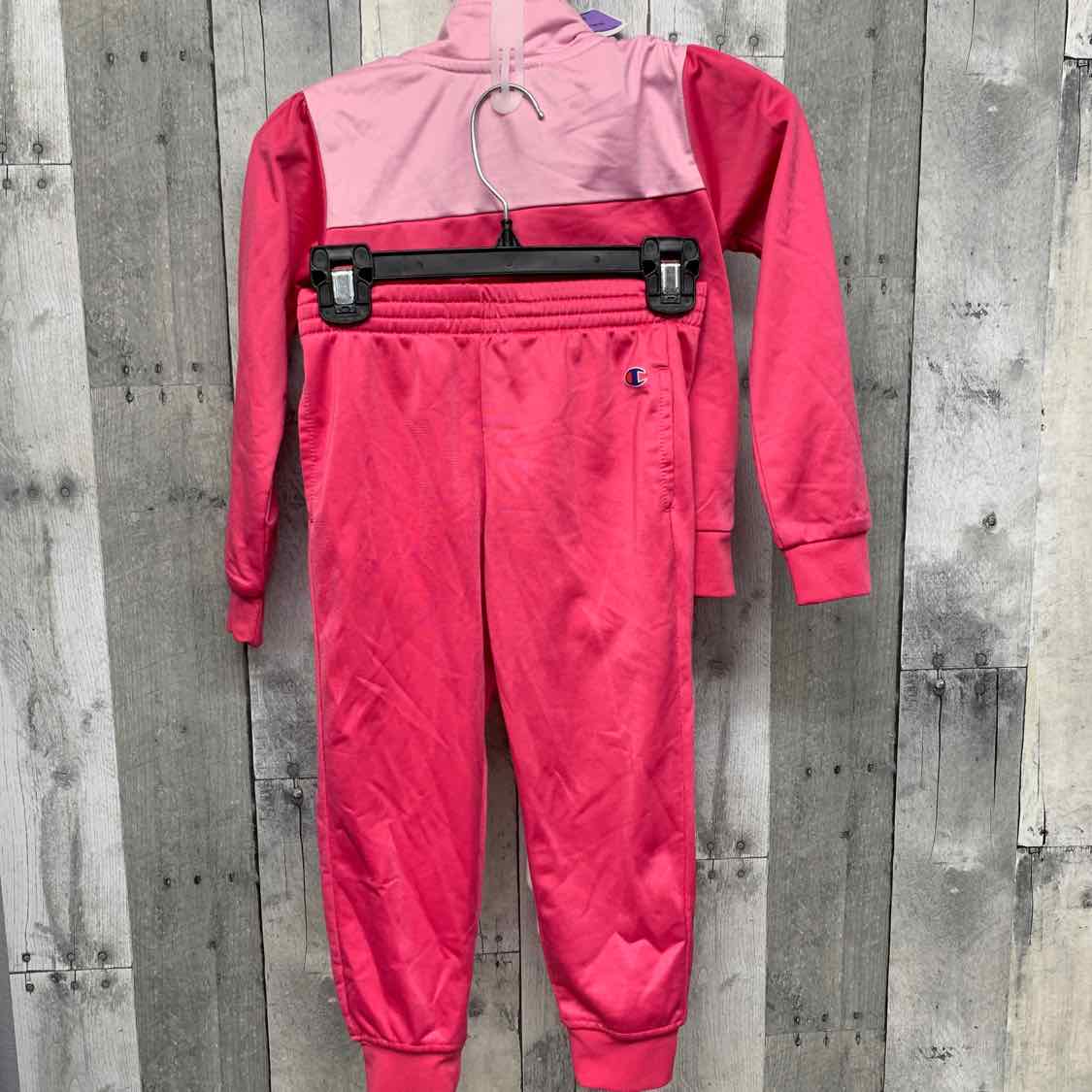 Size 4T Pink/White Champion Jacket/Pants
