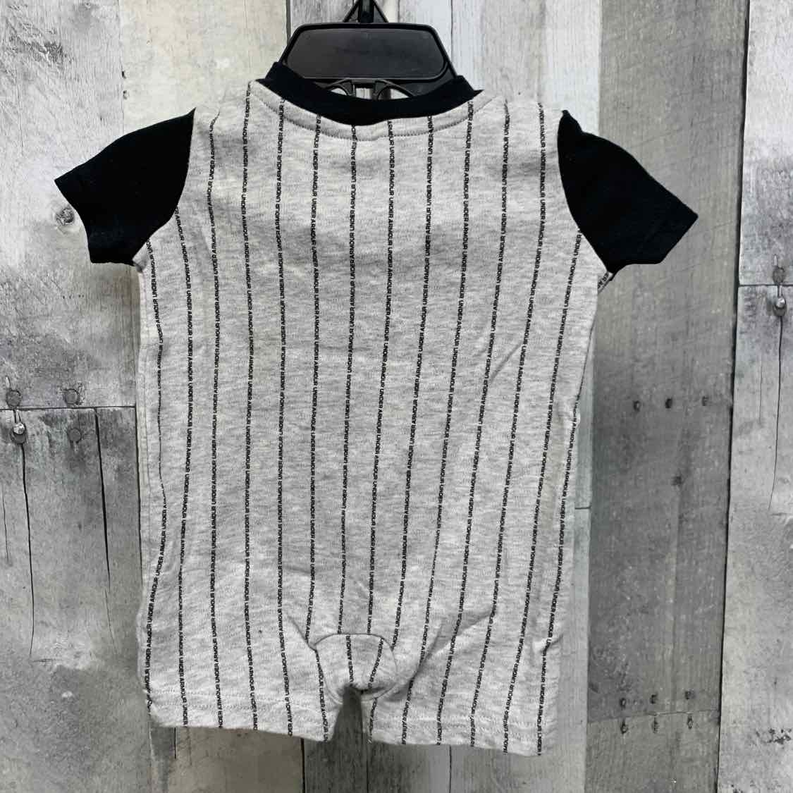 Size 0-3 Months Gray/Black Sport Brand Romper - OodlesCB