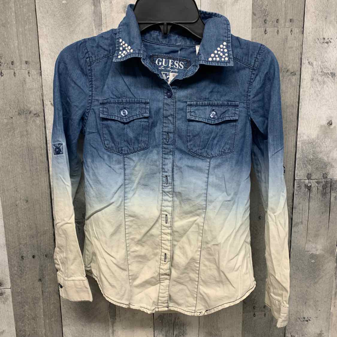 Size 10/12 Denim Guess LS Button Up