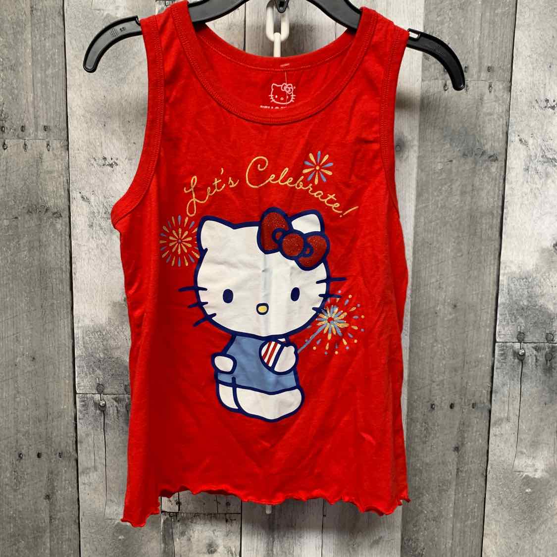 Size 14/16 Red Graphic Hello Kitty Tank Top