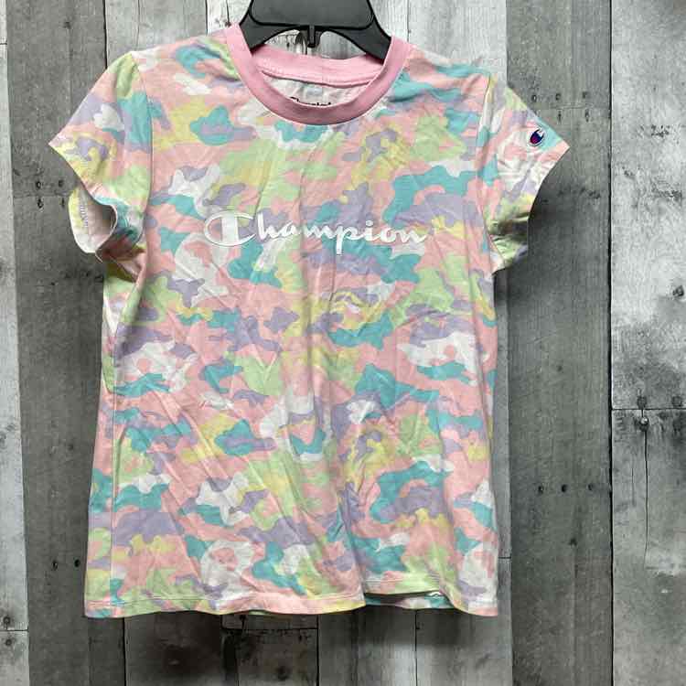 Size XLarge Pink Camo Champion T Shirt