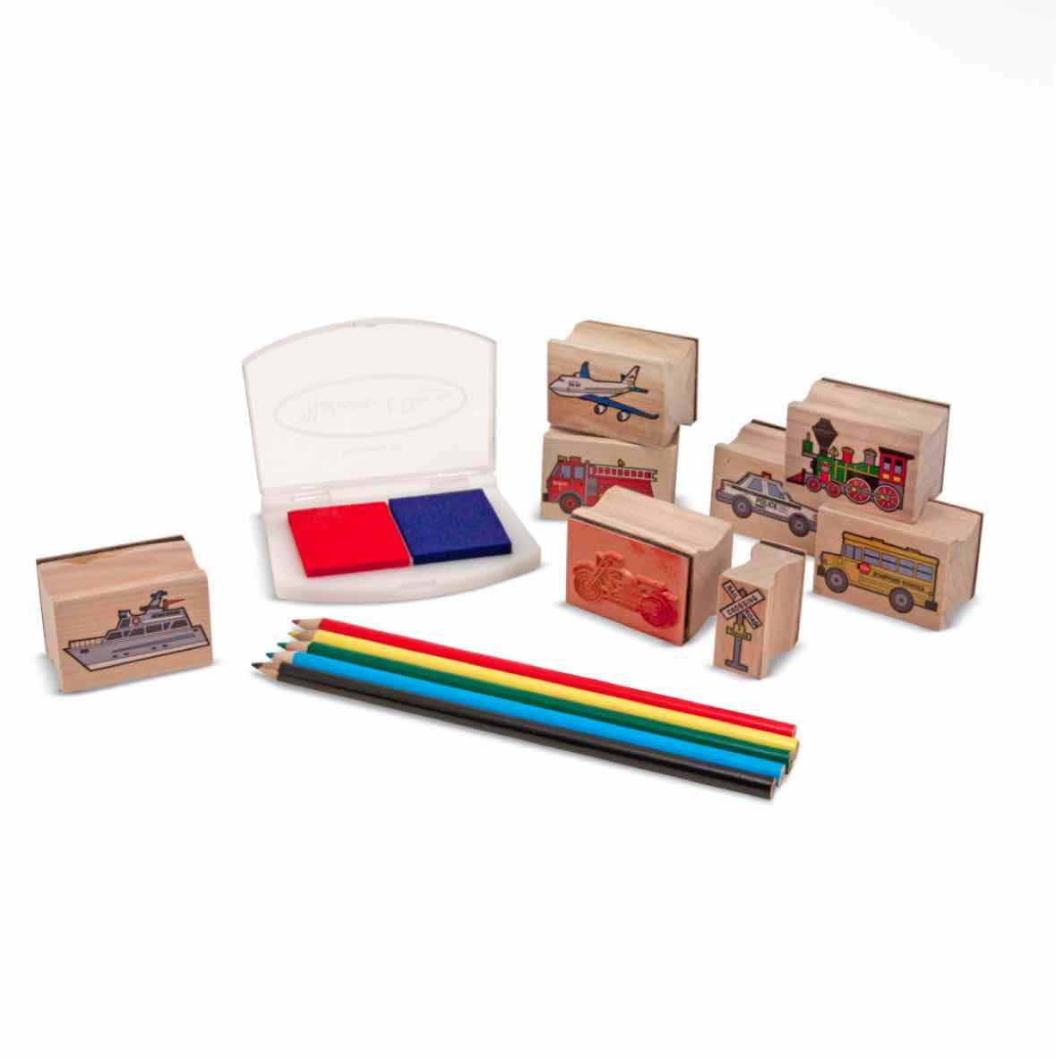Melissa & Doug Vehicles Stamp Set