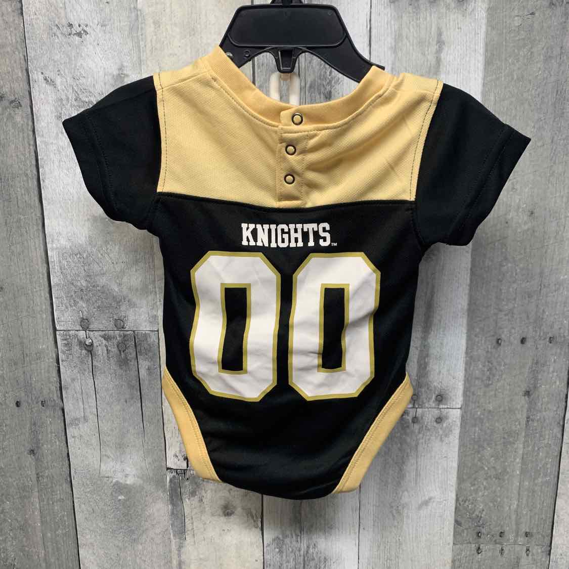Size 3-6 Months Black/Gold Team Apparel Bodysuit