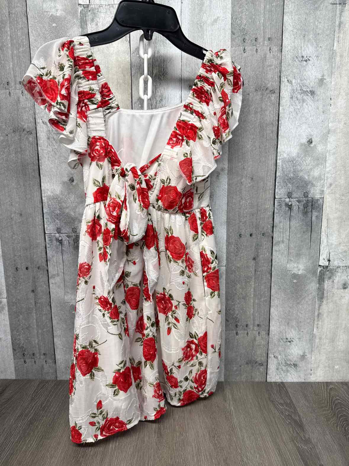Size 10 White/Red B Brand Romper