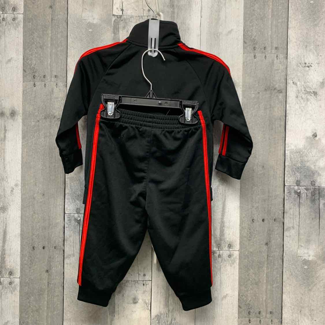Size 12 Months Black/Red Sport Brand Jacket/Pants