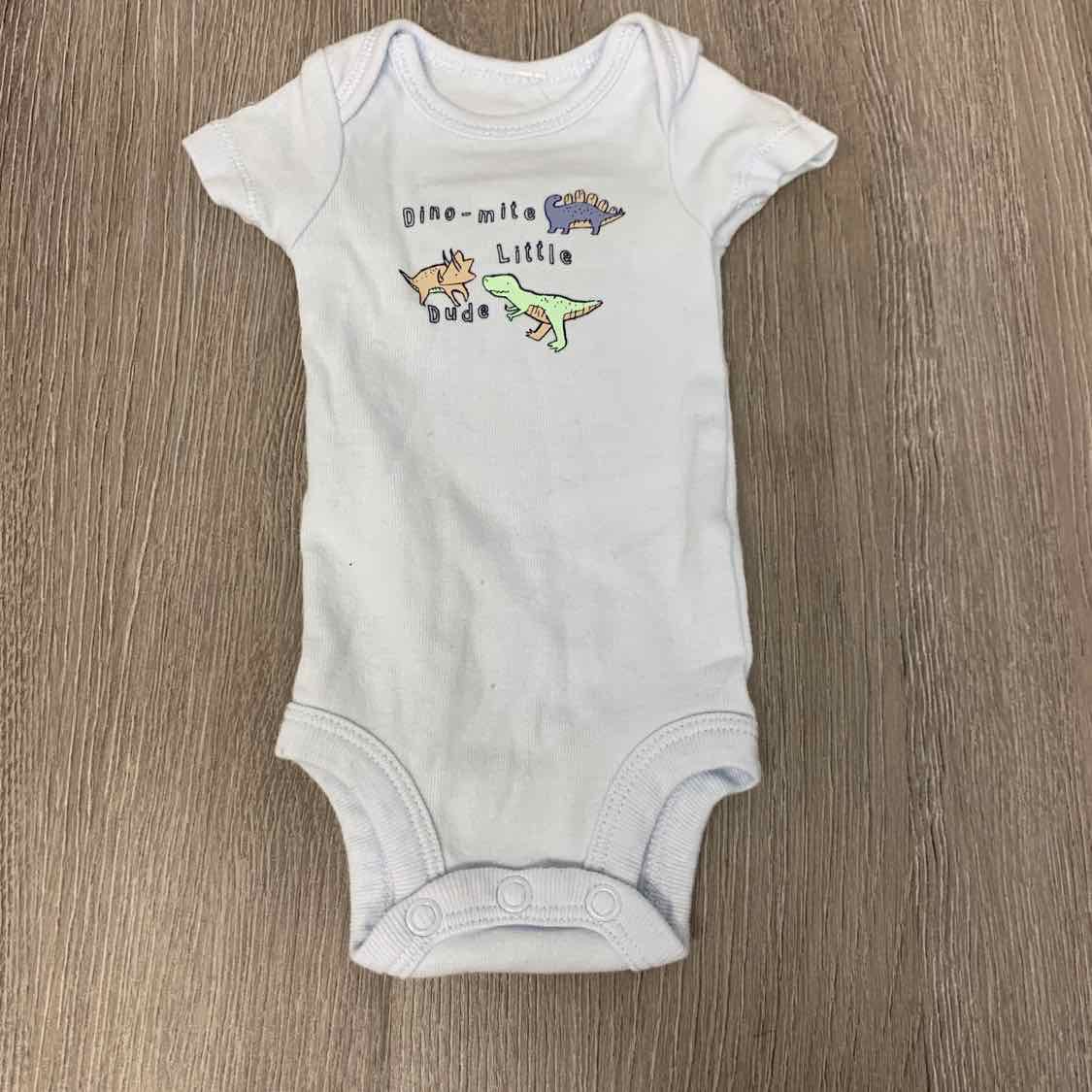 Size Preemie Blue Print Carter's Bodysuit