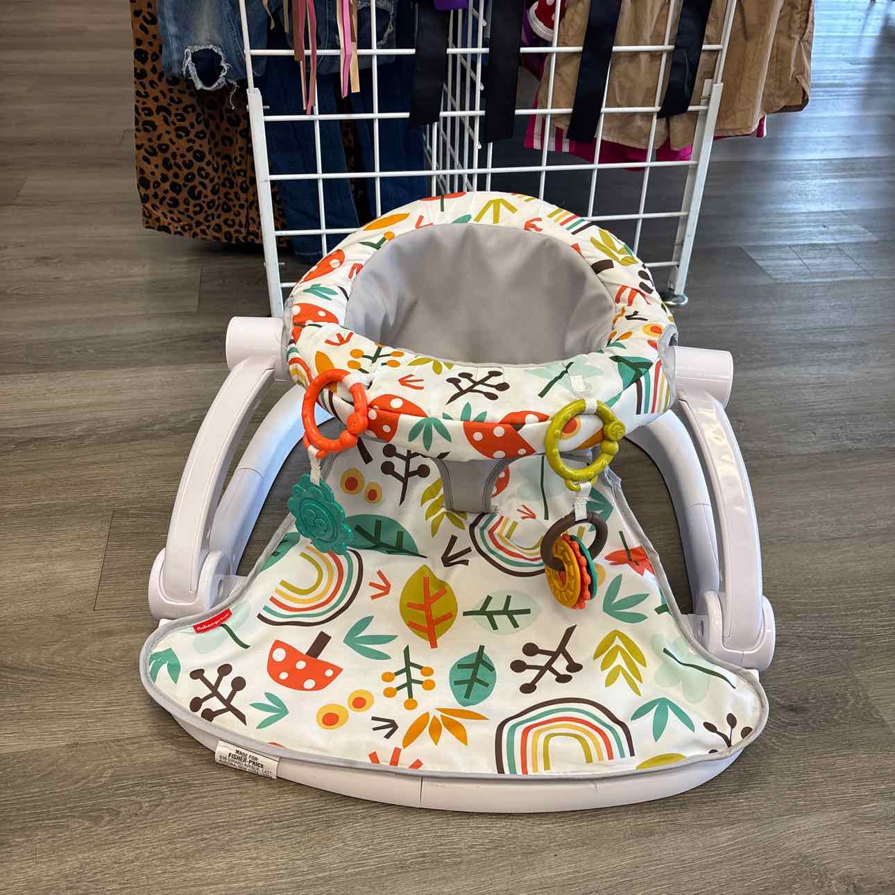 Fisher Price White/Green Infant Seat