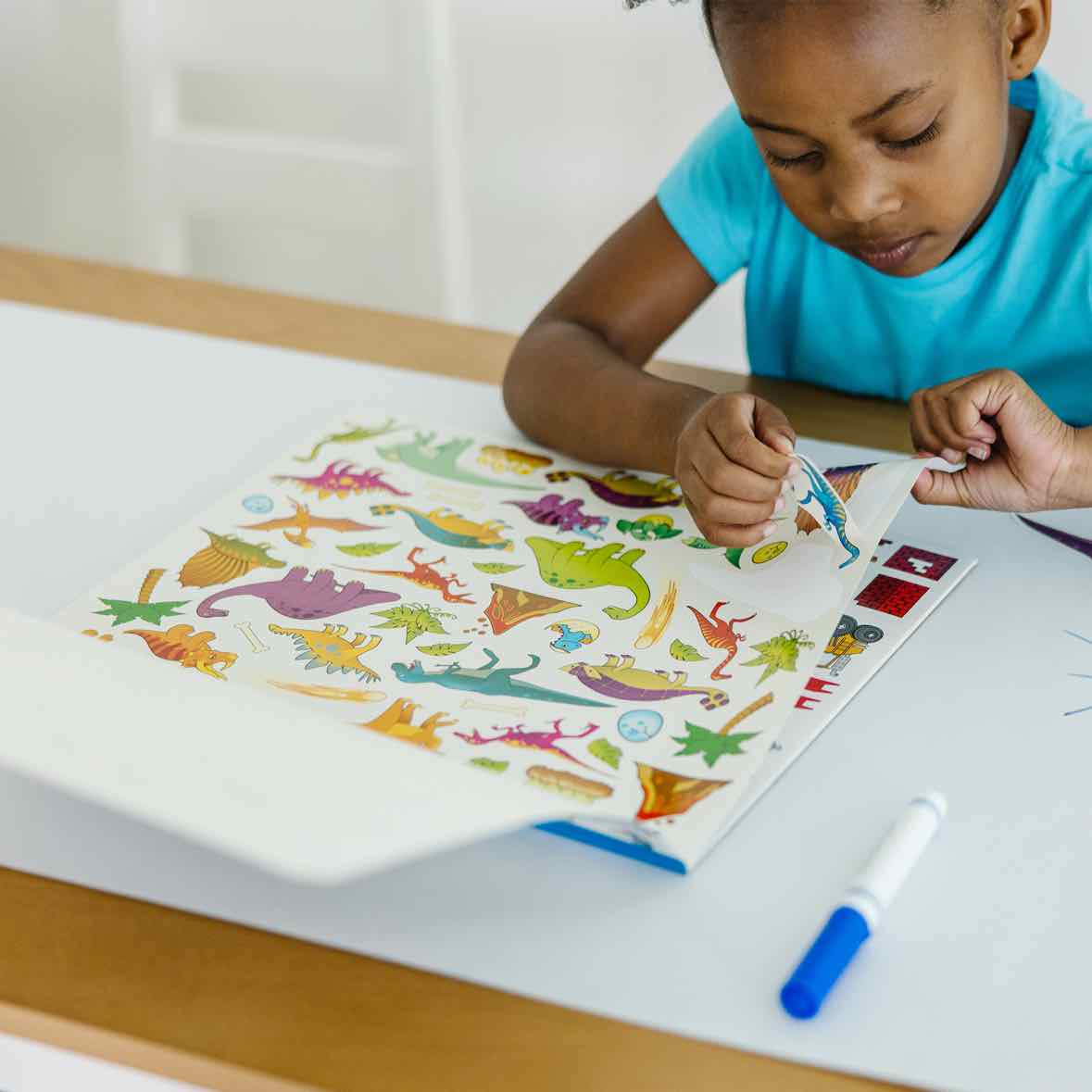 Melissa & Doug 10 Themed Pages Sticker Collection Activity Pad - Blue