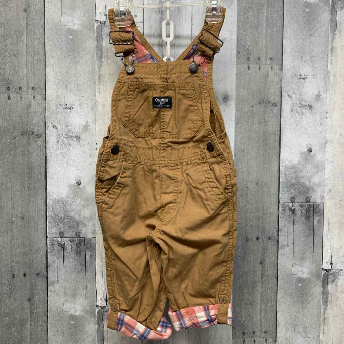 Size 2T Brown Osh Kosh Overalls