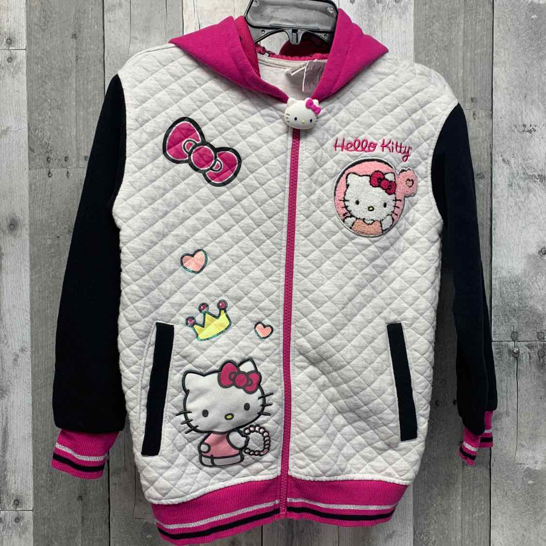 Size 7/8 Gray/Black Hello Kitty Light Jacket