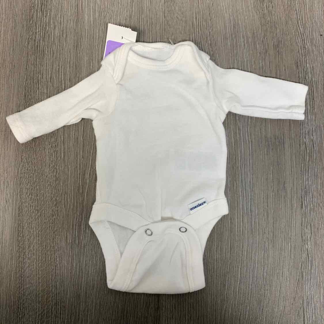 Size Preemie White Gerber Bodysuit
