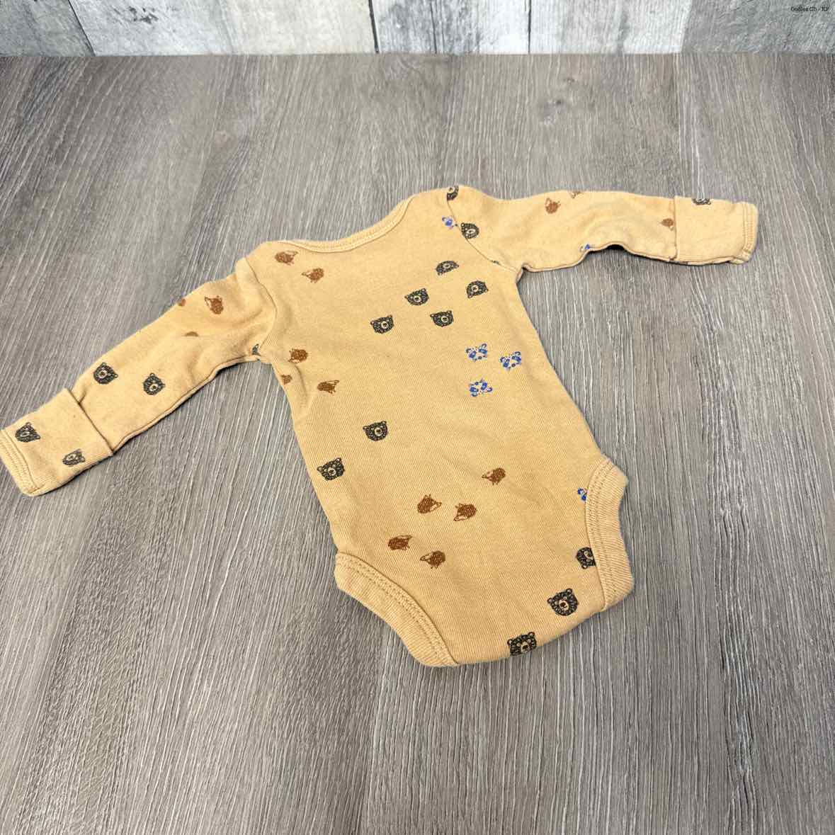 Size Preemie Brown Carter's Bodysuit