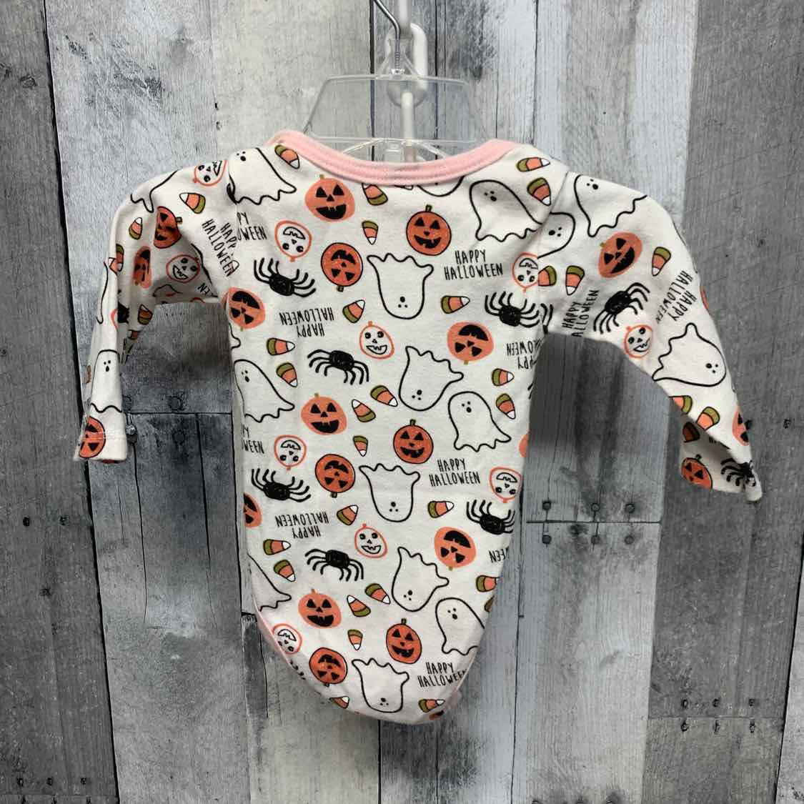 Size 3-6 Months White Graphic Chick Pea Bodysuit