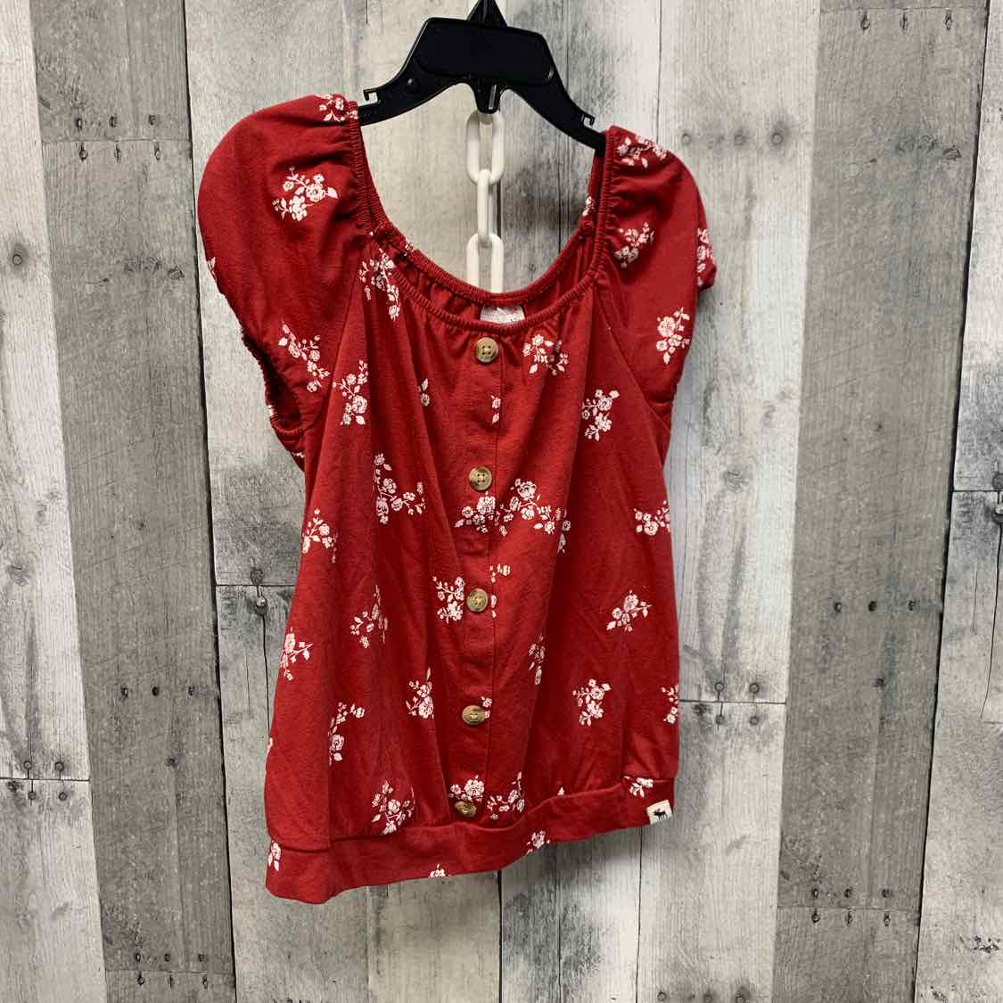Size 9/10 Red/White Abercrombie T Shirt