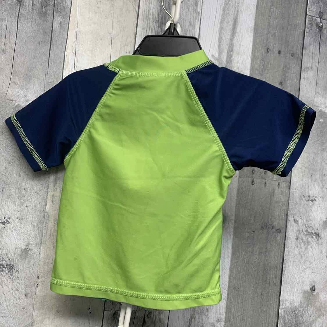 Size 12 Months Green/Navy Nursery Rhyme Swim Top