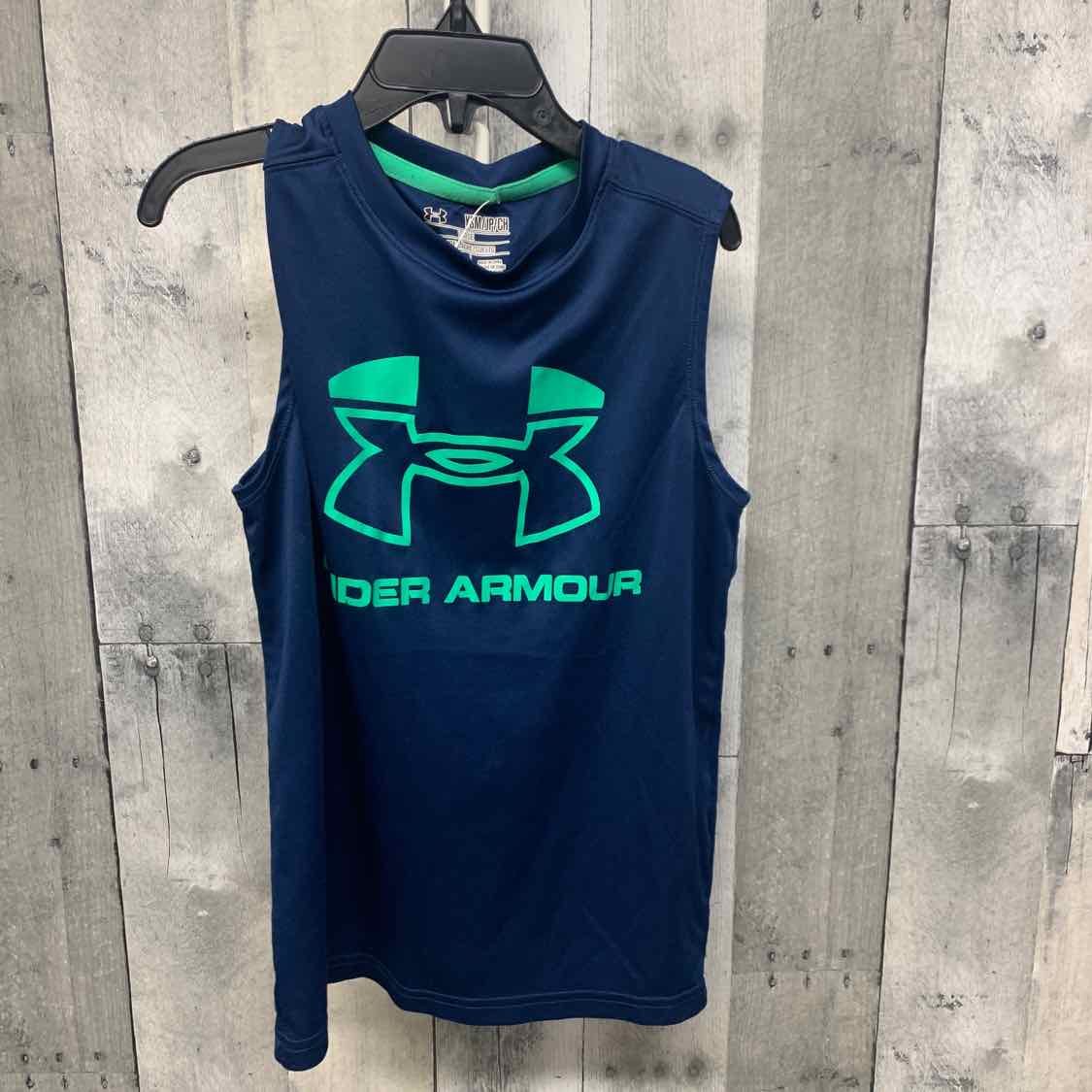 Size Small Navy/Green Sport Brand Short Sleeve Shirt