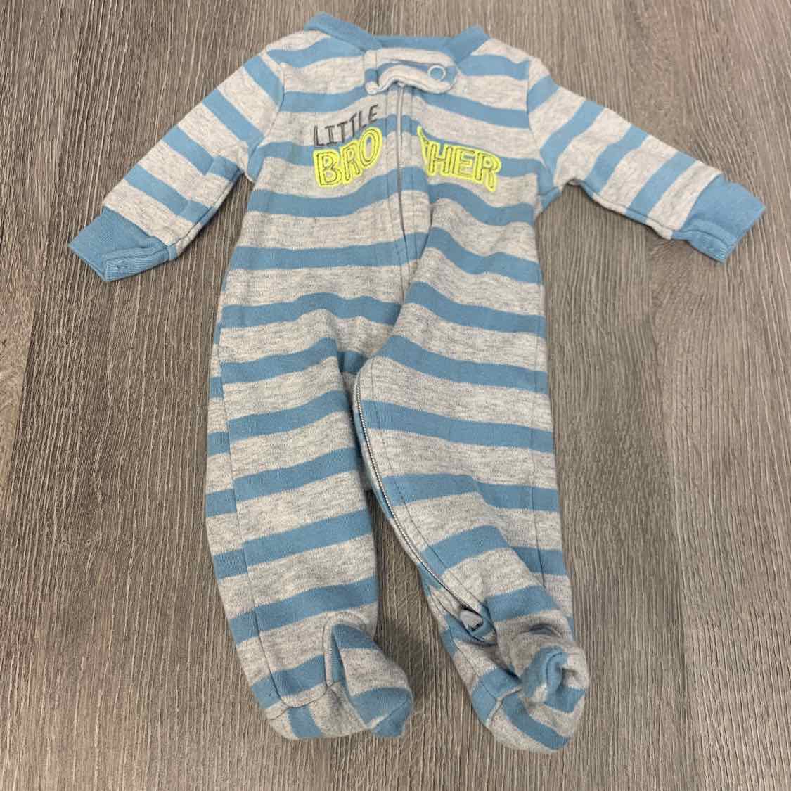 Size Preemie Blue/Yellow Child of Mine Footy PJs