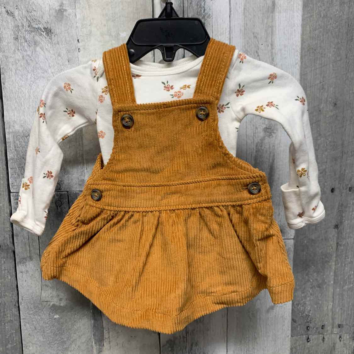 Size Newborn Ivory/Brown Carter's Shirt/Jumper