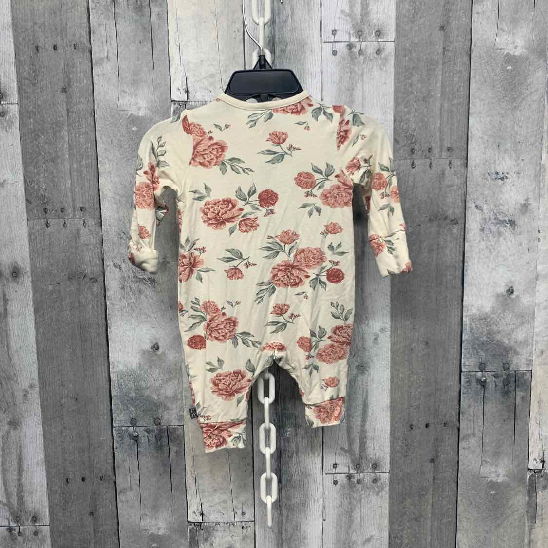 Size 0-3 Months Green Print Modern Moments by Gerber Footy PJs