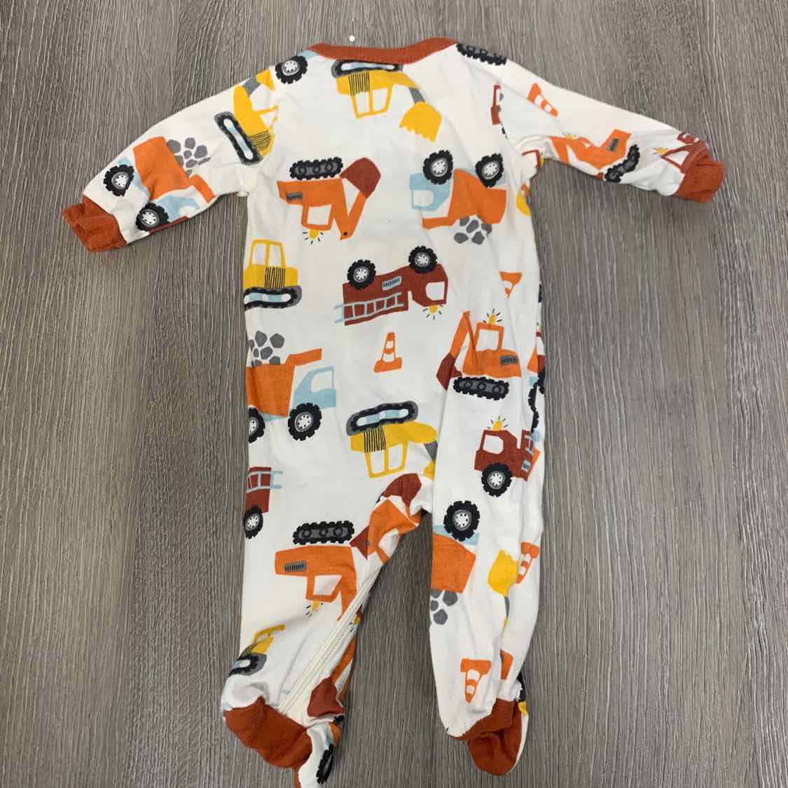 Size Preemie White/Yellow Gerber Footy PJs