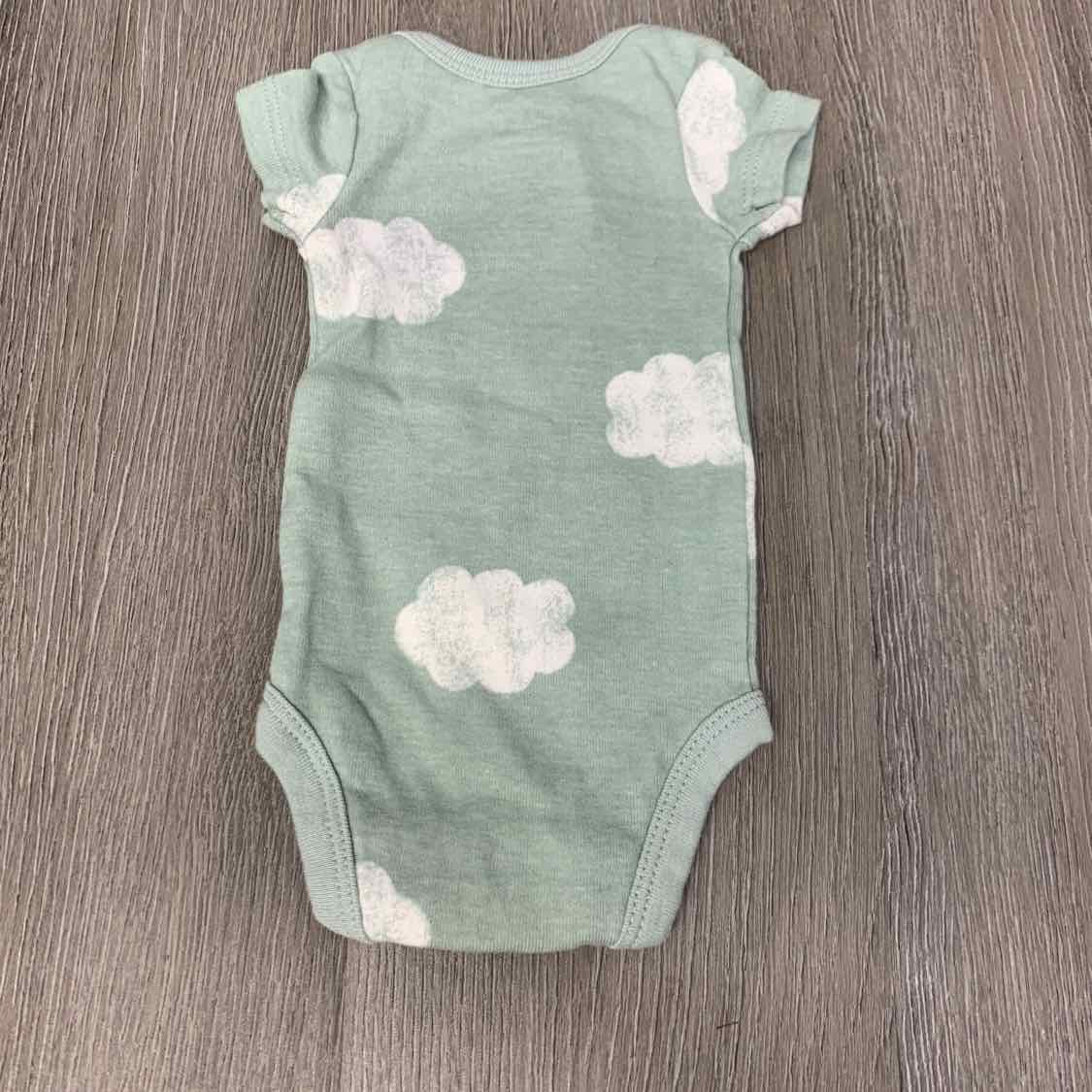 Size Preemie Green Print Child of Mine Bodysuit