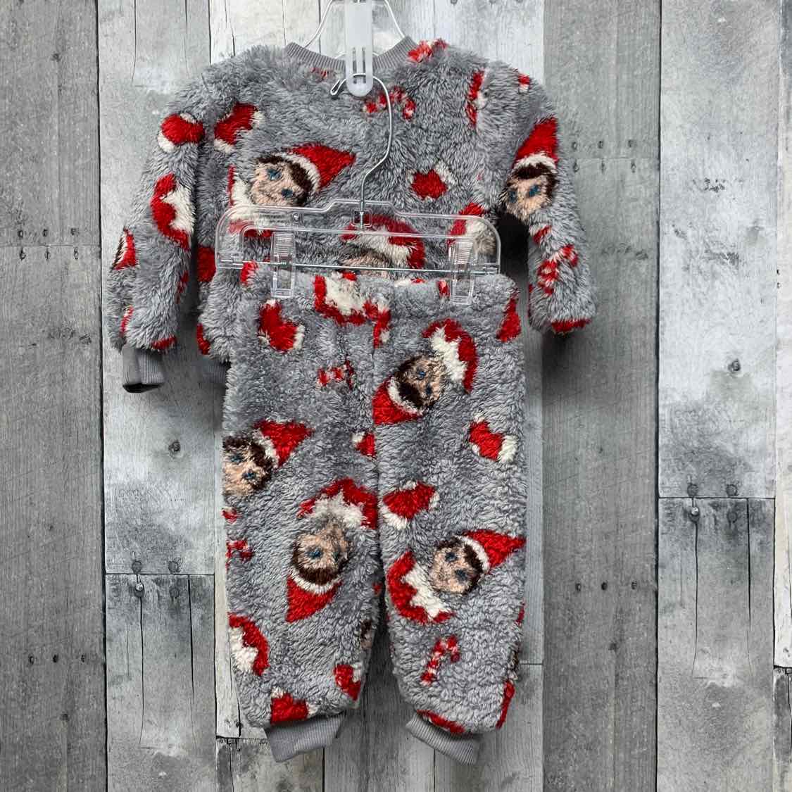 Size 6-9 Months Gray/Red Mid Brand Shirt/Pants