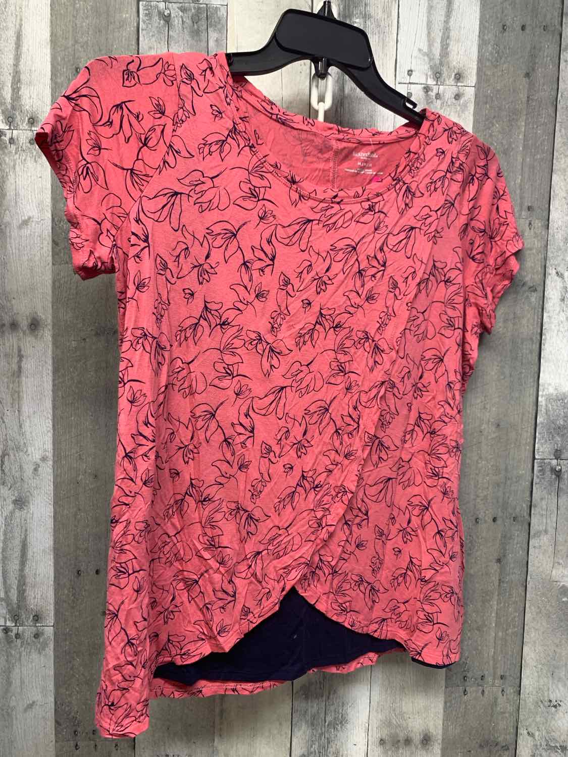 Size M Pink Print Motherhood Nursing Top