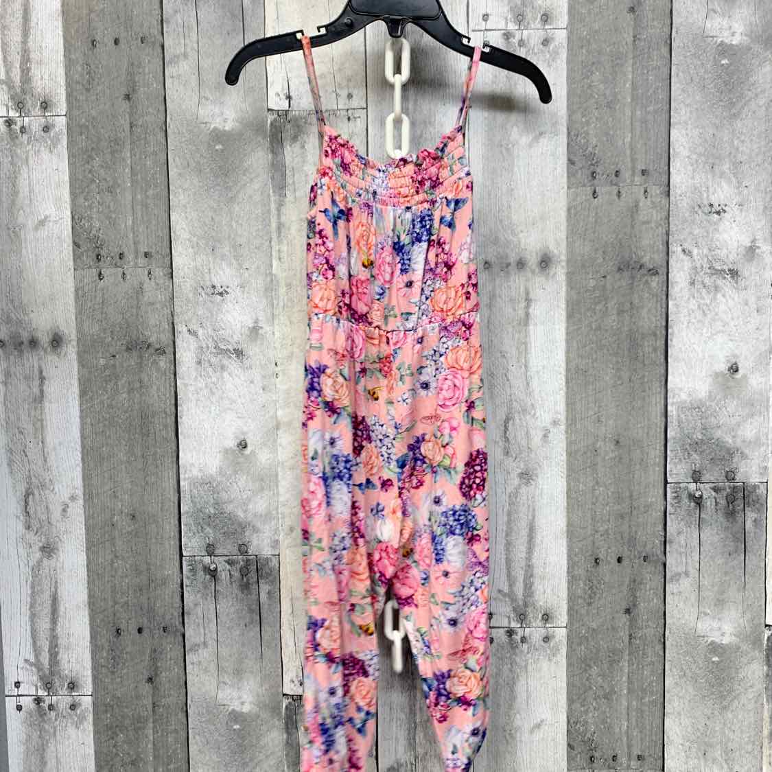 Size 2T Pink Floral Print Posh Peanut Romper