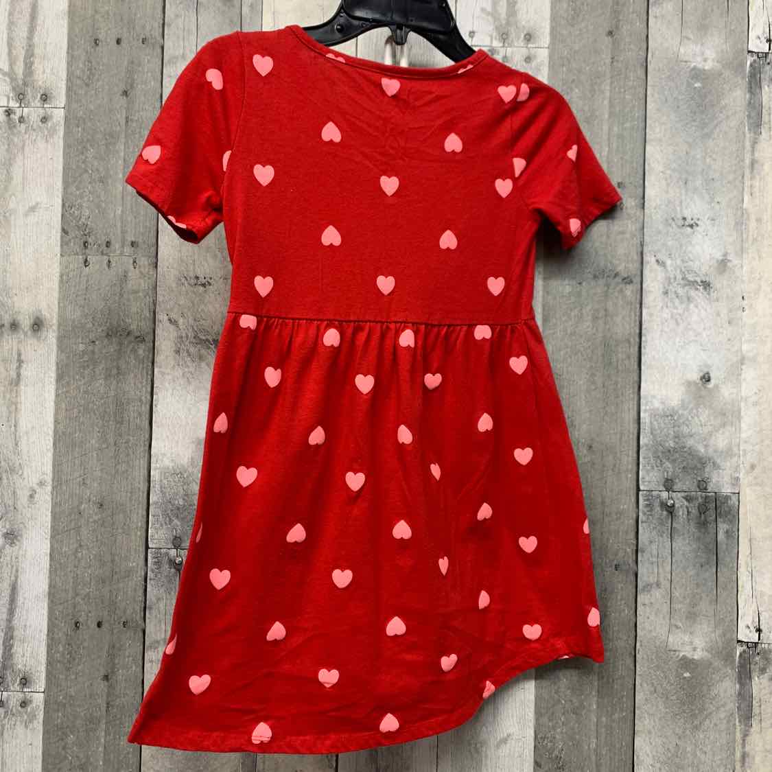 Size 7/8 Red Print City Streets Dress - Knit