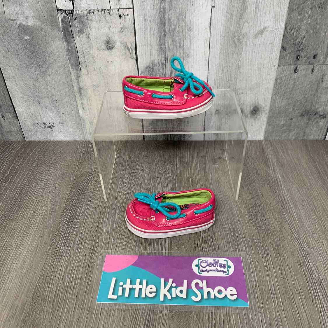 Size 1 Pink Sperry Loafers