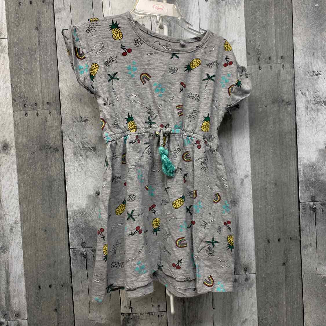 Size 4T Gray Print Jessica Simpson Dress - Knit