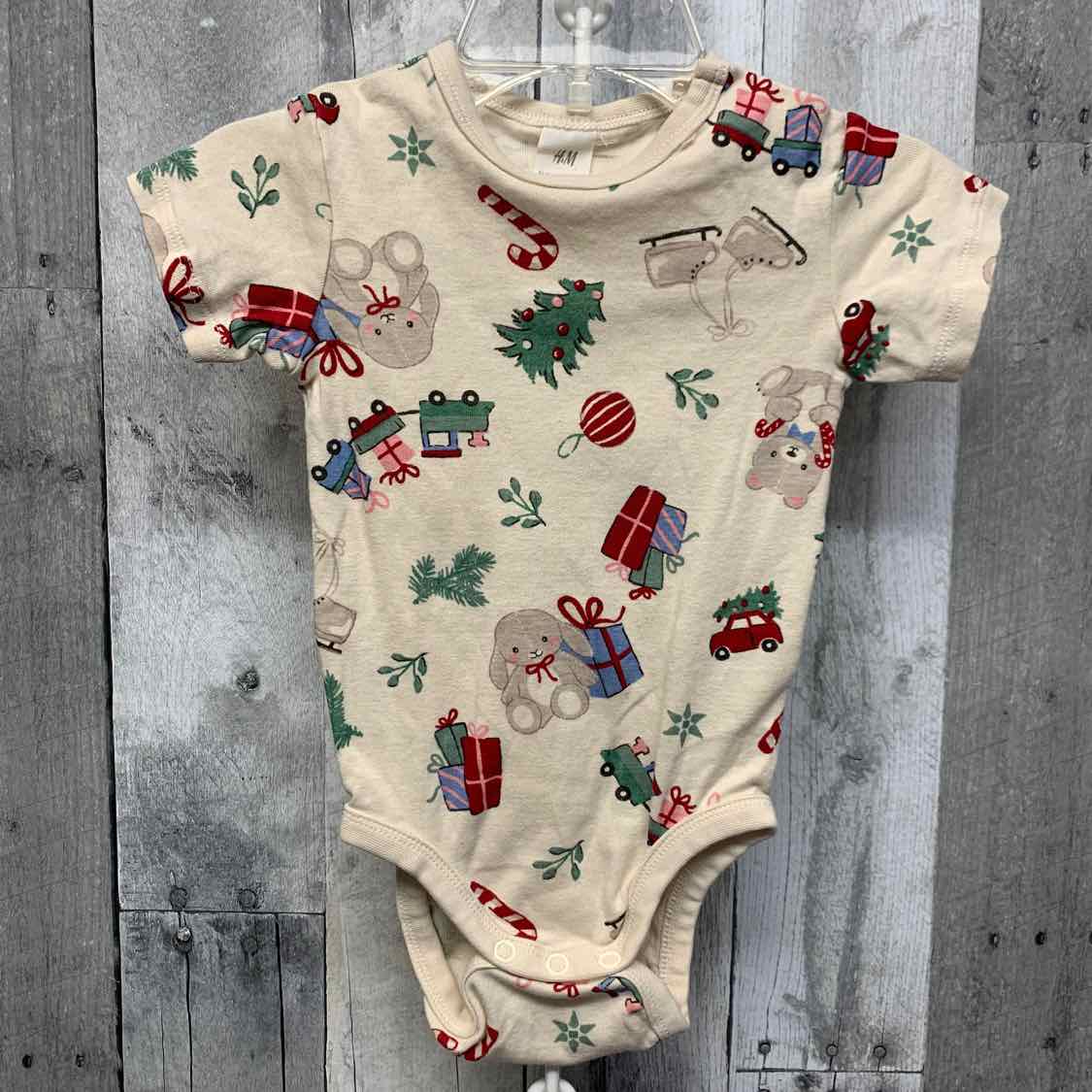 Size 9 Months Tan Graphic H&M Bodysuit