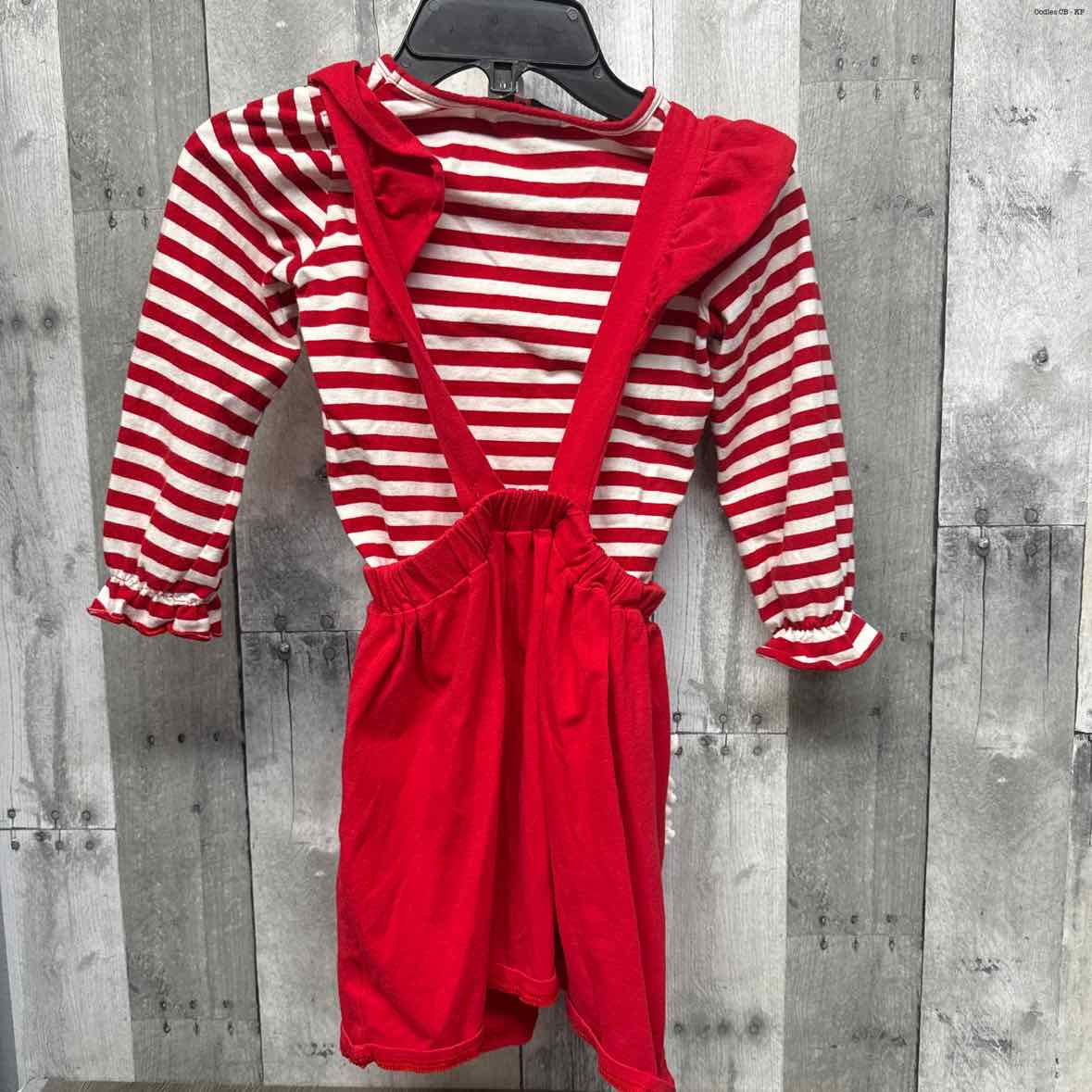 Size 5/6 Red/White Boutique Brand Shirt/Jumper