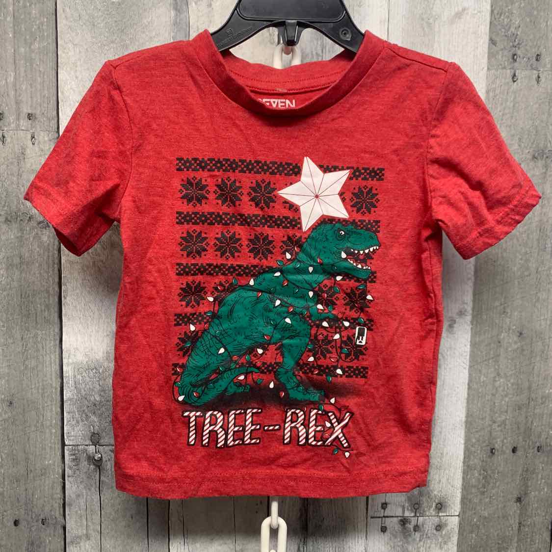 Size 2T Red Graphic Holiday Brands T Shirt