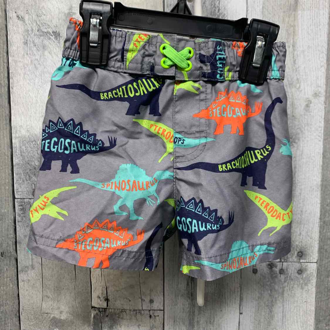 Size 2T Gray Print Cat & Jack Swim Trunks