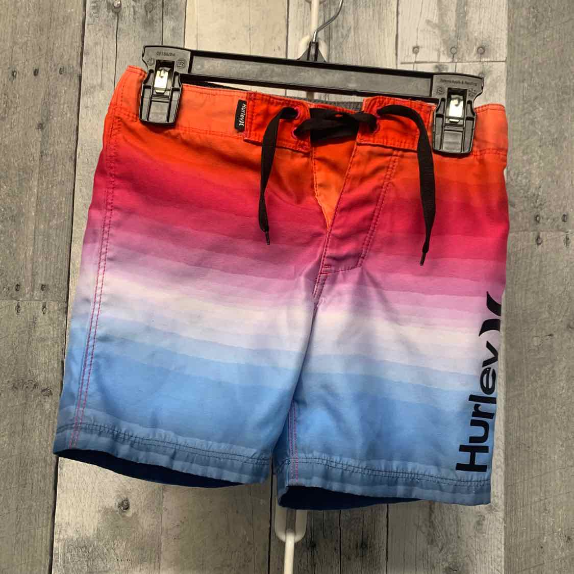Size 4T Red/Blue Hurley Swim Trunks