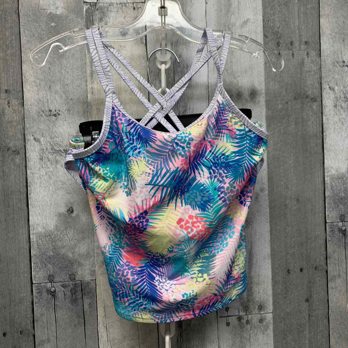 Size 10 Pink/Teal B Brand Swim Suit - 2pc+