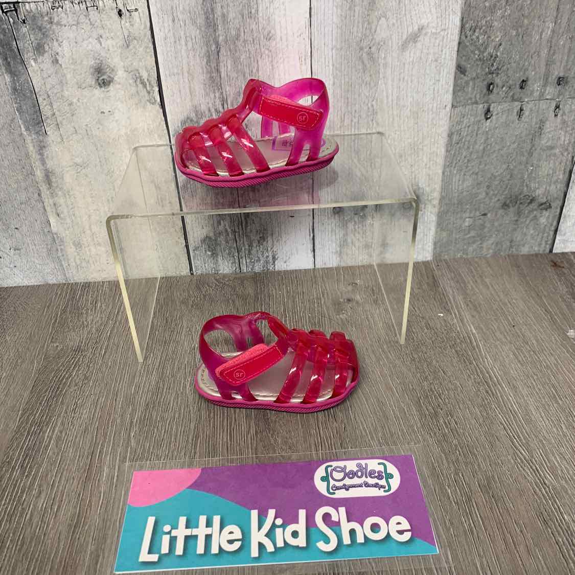 Size 1 Pink/Silver Stride Rite Sandals