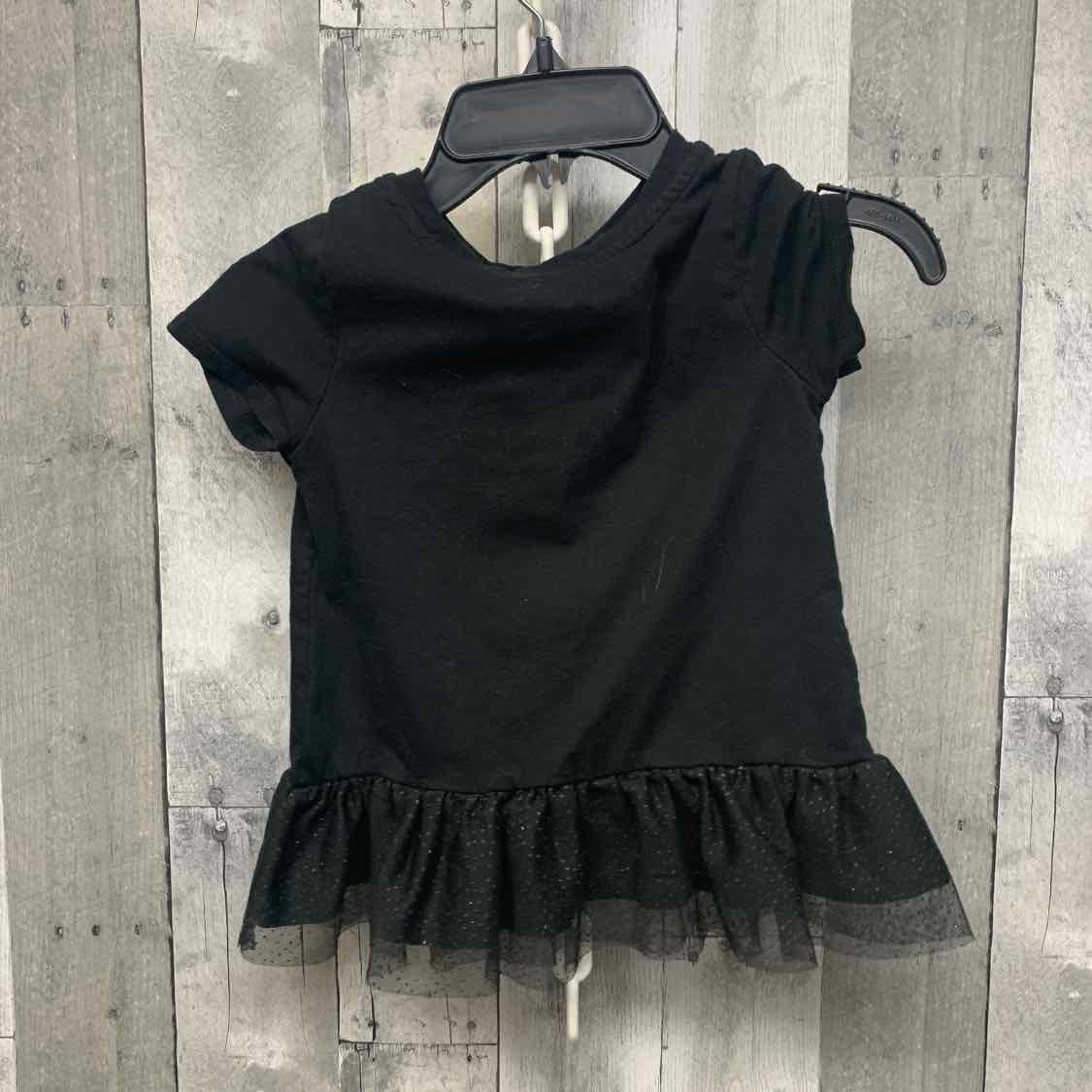 Size 5T Black Graphic Cat & Jack T Shirt