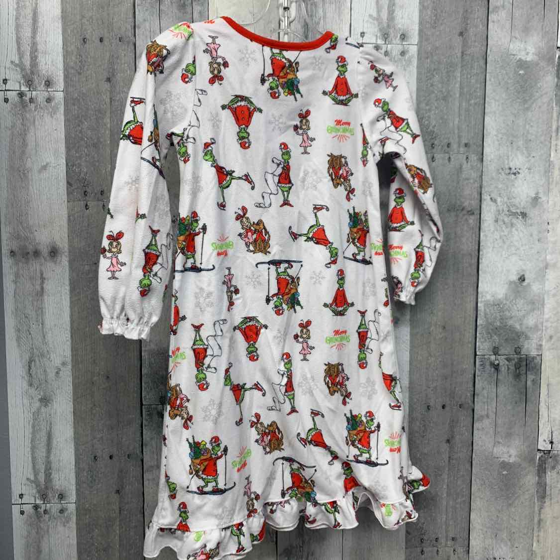 Size 4T White Print Dr Seuss Nightgown