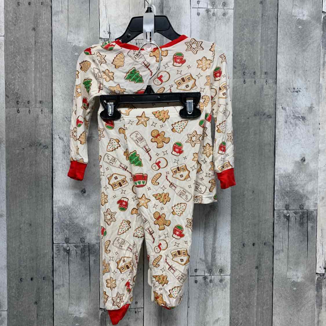 Size 24 Months Ivory Print Bamboo 2pc PJs